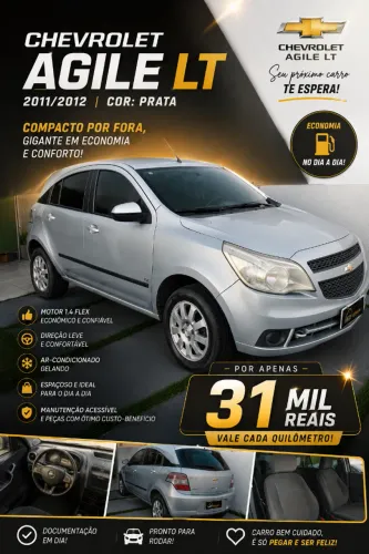 Chevrolet Agile LT 1.4 MPFI 8V Flexpower 5P 2012