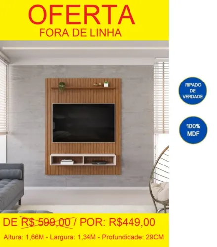 Painel ripado de excelente qualidade - Parcelamos sem juros!! 