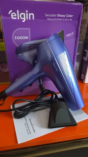 Secador de cabelo Elgin Glossy Color 2000W, Roxo, Novo