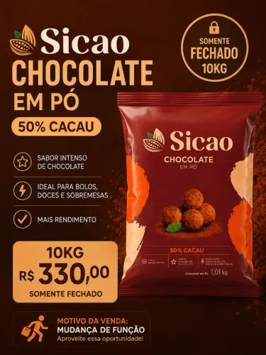 Chocolate em pó 50% SICAO
