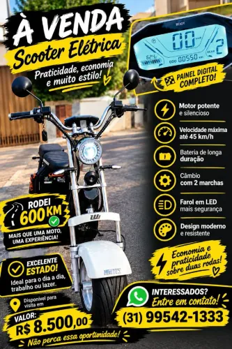 SCOOTER ELÉTRICA À VENDA/À VISTA E ACEITO TROCAS