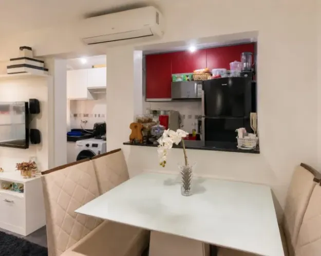 Vendo Apartamento Mobiliado - Porteira Fechada | 2 Quartos (1 Suíte) | Jd Nova Europa