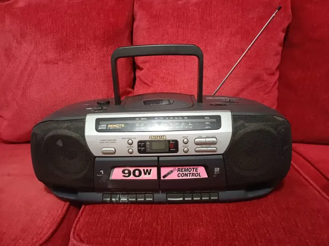 Microsystem aiwa cd,rádio,toca fita LEIA A DESCRIÇÃO 