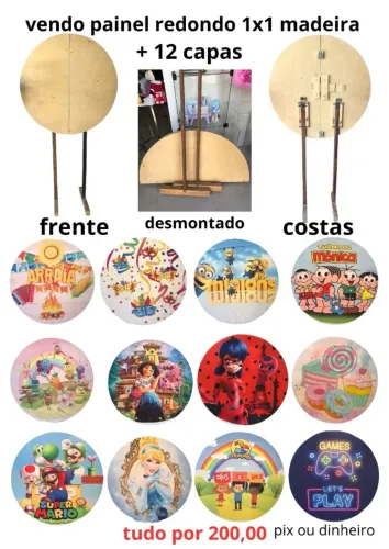 Desapego painel de festa