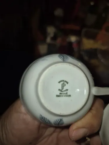 Jogo de Porcelana de cafezinho da Porcelana Steatita do Paraná. Muito procurada vintage