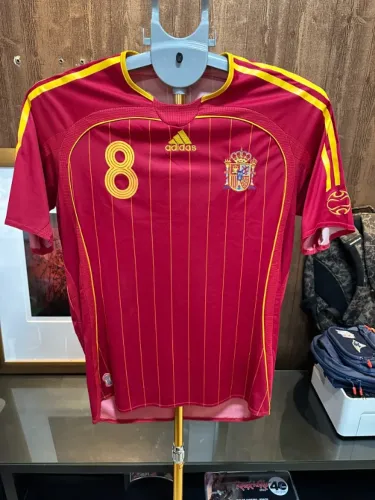 Camisa Adidas Espanha I Copa do Mundo 2006 #8 Xavi