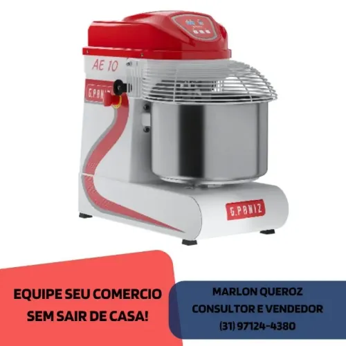 Amassadeira Espiral 10Kg GPaniz Monofásica