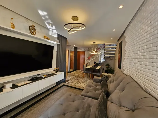 Cobertura para venda em Rudge Ramos com 2 quartos, sendo 2 suítes, 203m²