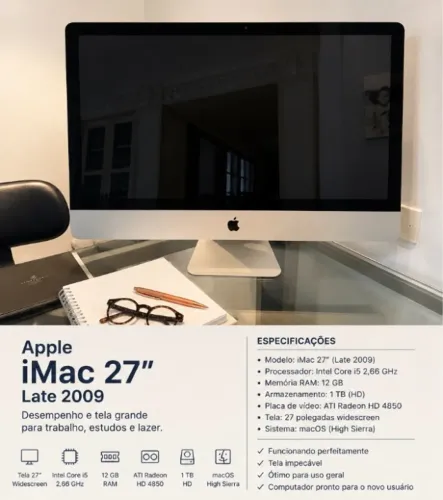 Apple iMac 27" Core i5 | 12 GB RAM | Excelente estado