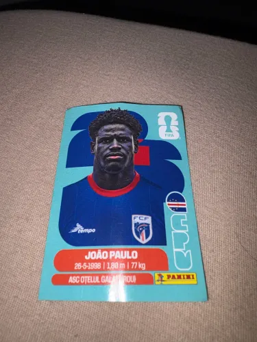Figurinha da copa do João Paulo Cabo Verde