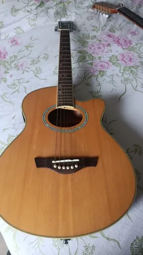 Violão aço elétrico com afinador novo Tagima Dallas 
