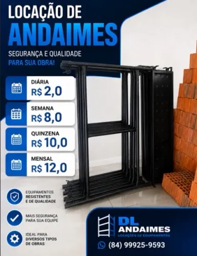 LOCAÇÃO DE ANDAIMES
