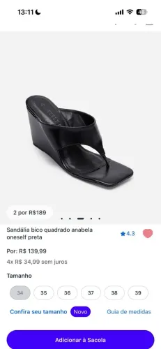 Sandália de salto bloco