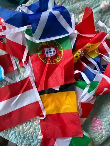 decoração de bandeirinhas de países