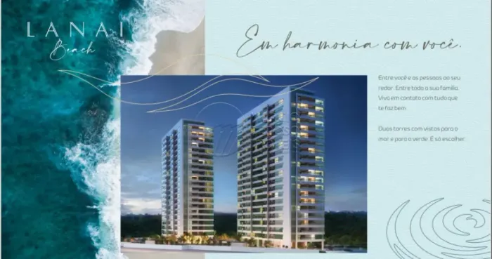 Apartamento com 2 Quartos e Varanda à Venda na Torre makani Edifício Lanai