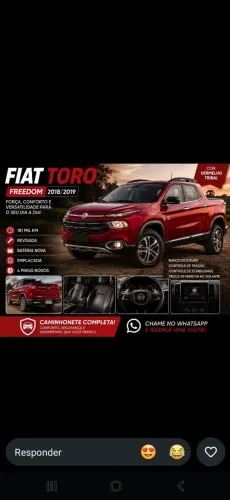 Fiat Toro Freedom 2.0 16V 4X4 Diesel Aut. 2019