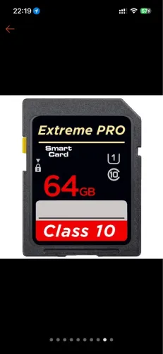 Cartão de memória 64gb