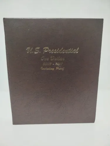 Álbum de moedas com dólar presidencial dos EUA 2007 - 2011 #8184