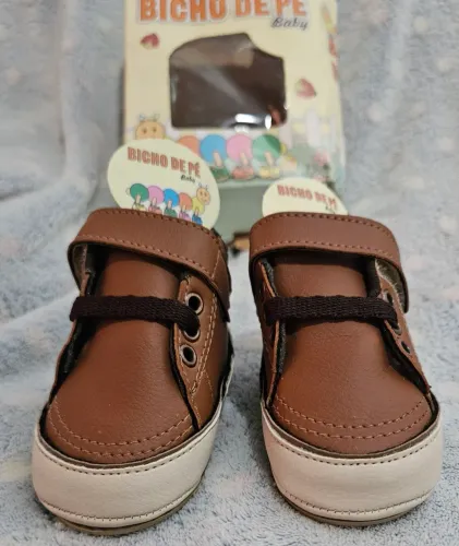 Tenis Bebe Menino Conforto Sapatenis Botinha Kids