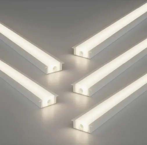 Perfil de led canaleta embutir branco - 10 metros