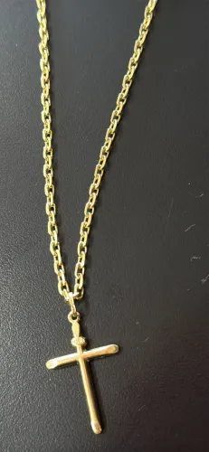 Corrente de ouro maciça 750 garantia vitalícia ,22 gramas 