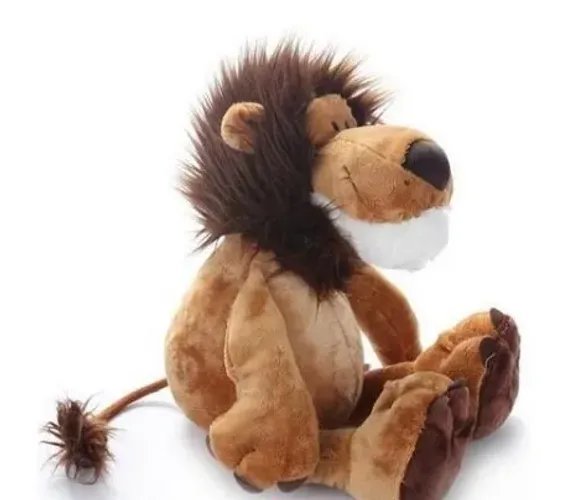Brinquedo Leão de pelucia 20 cm