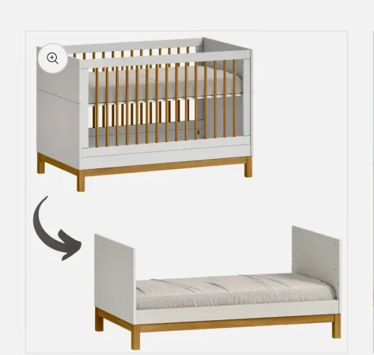 Berço 2 em 1 Americano Linha Cozy Quater