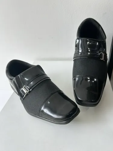 Sapato Social Masculino Preto em Verniz | Elegante e Confortável