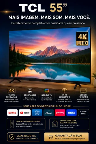 ? SMART TV TCL 55? 4K ? EXCELENTE ESTADO!