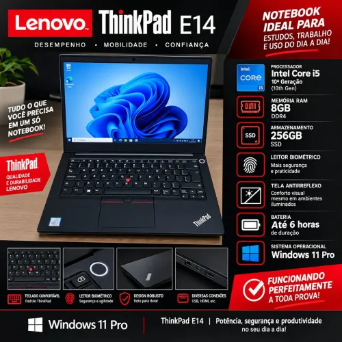 Notebook Thinkpad i5 10th Geração