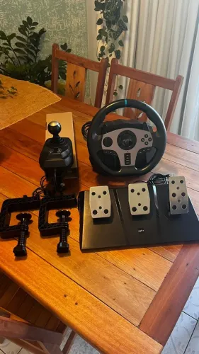 Cockpit PXNV9 - Joystick Volante Vibração Simulador Racing Câmbio Embreagem