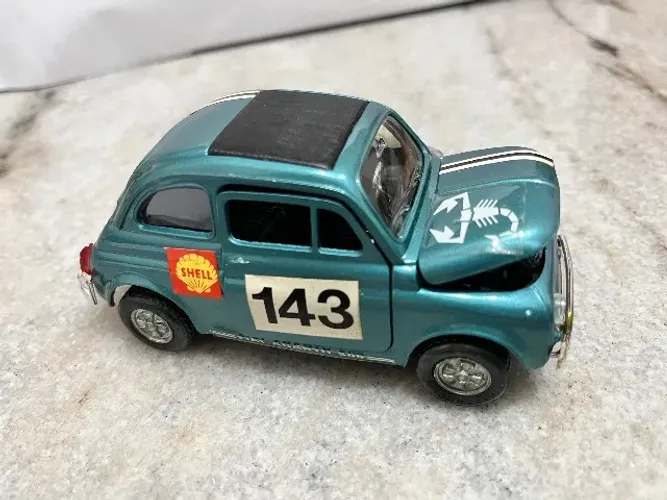 Miniatura Rara Fiat Abarth 595 Politoys-M Nº 599 - Escala 1:25 (Made in Italy)
