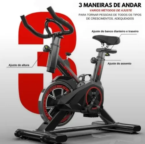 Bicicleta Ergométrica Fitness Spinning Love Home (USADA 2 VEZES APENAS)