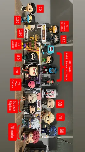 Funkos - PREÇOS NA IMAGEM