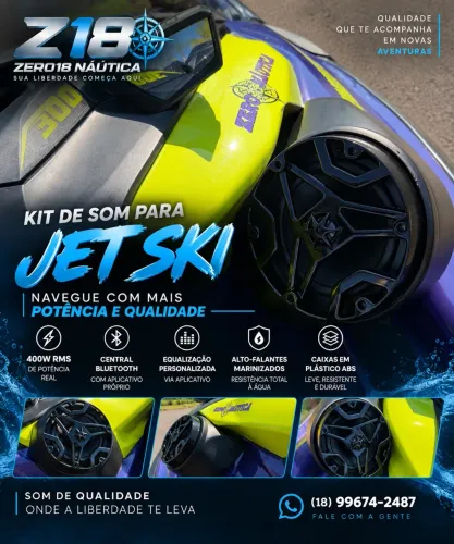 Kit de som para jet ski