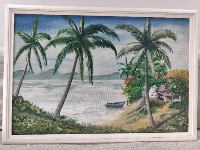 Quadro natureza pintura a óleo