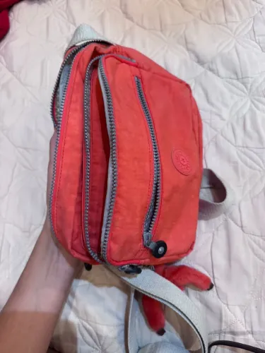bolsa kipling laranja transversal