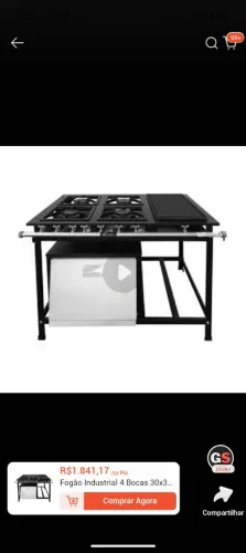 Vendo fogão industrial e coifa inox