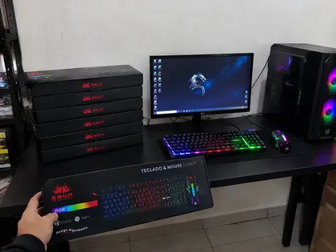 Kit teclado e mouse gamer knup, para pronta entrega