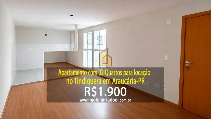 Apartamento com 02 Quartos no Tindiquera em Araucária-PR - Locação por R$1.900,00