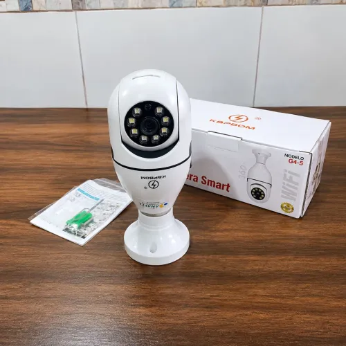 Câmera de segurança Wifi bocal lâmpada