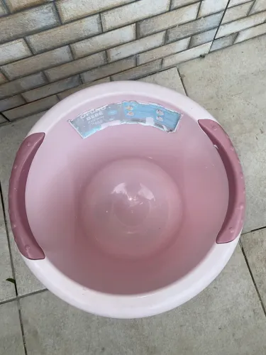 Ofurô para Bebê 17,5 Litros (Rosa) - Banho Relaxante e Alívio de Cólicas