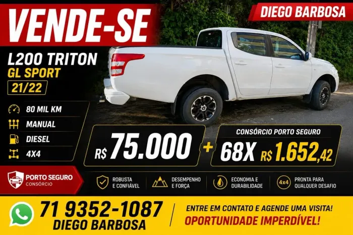 Mitsubishi L200 Triton Sport GLS 2.4 CD Diesel Aut. 2022