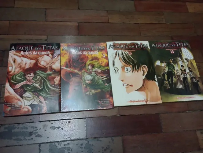 Kit Ataque dos Titãs - Antes da Queda 2 e 3 + Vol. 13 e 15