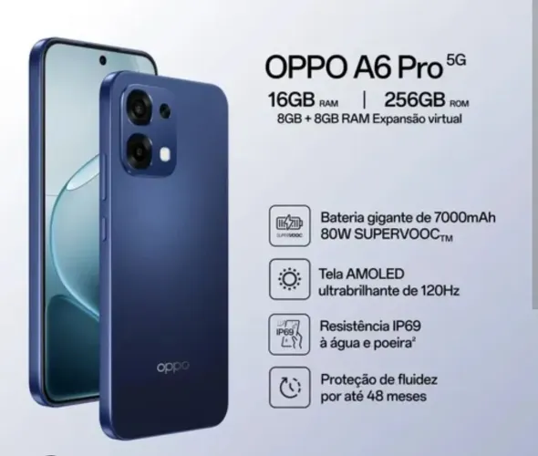 OPPO A6 PRO 5 MESES DE USO NA GARANTIA