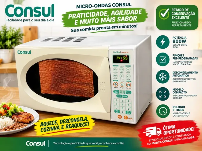 Micro-ondas Com Garantia de 3 meses