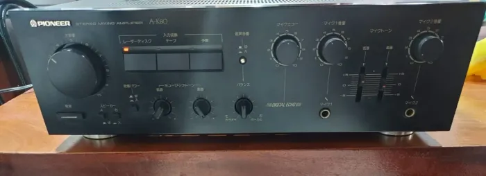 amplificador stereo mixing karaoke eco pioneer ak80 made in japan