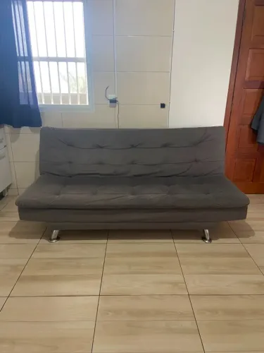 Sofá cama cinza