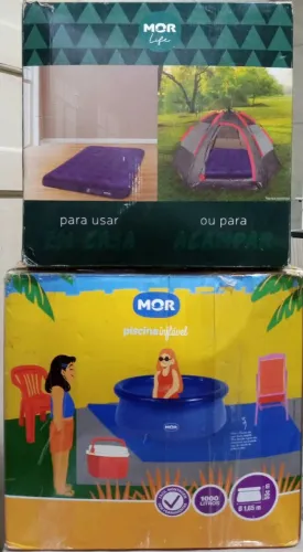 Piscina infantil 1000L+Colchão inflável 1,91×1,37