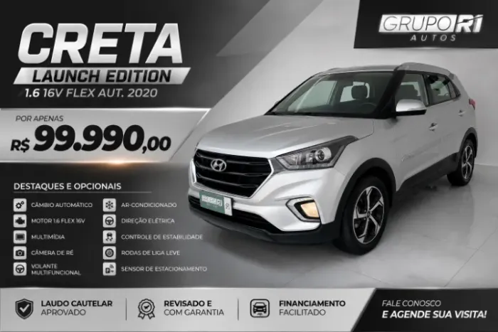 Hyundai Creta Launch Edition 1.6 16V Flex Aut. 2020